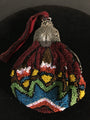 Vintage 1920's Filigree Framed Beaded Flapper Purse w/ Attached Mirror