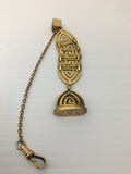 Antique Gold Filled Art Deco Watch Fob and Seal by Blackinton & Co.
