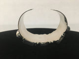 Stunning Handcrafted Eleven Stone Sterling Silver Cuff Bracelet