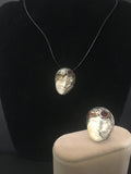 Fabulous Jenny Byrne Zealandia Design Matching Necklace and Ring Set