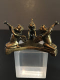 Crystal Clear Signatures Crystal Votive Stand with Trumpeting Cherubs