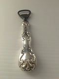 Vintage Ornate Sterling Silver Bottle Opener by Ambassador Cutlery of Italy