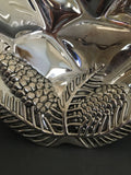 Amazing Silver Plate Acorn Fruit Bowl by Godinger Silver