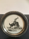 Vintage Coaster with Reproduction of Drawing by Sam Savitt " Rodeo"