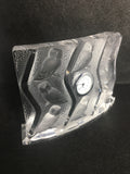 Gorgeous Vintage Lalique Crystal Haulotte Owl Desk Clock