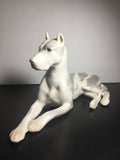 Vintage Lomonosov Porcelain Great Dane Figurine C. 1970's
