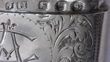 Rare Art Nouveau Sterling Silver Match Safe by John Hines c. 1899