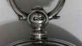 Antique Sterling Silver Watch Case w/ Key Wind Swiss Pocket Watch c. 1885