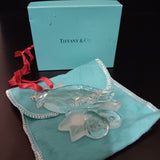 Tiffany & Co. Crystal Christmas Ornament "Partridge in a Pear Tree"