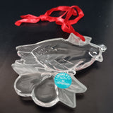 Tiffany & Co. Crystal Christmas Ornament "Partridge in a Pear Tree"