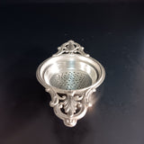 Antique Sterling Silver Double Handled Tea Strainer by Webster Co.