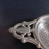 Antique Sterling Silver Double Handled Tea Strainer by Webster Co.