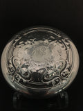 1871 Gorham Cut Glass Vanity Jar with Sterling Silver Lid