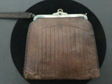 Vintage Jemco Tooled Leather Handbag C. 1920's
