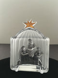 Mikasa 3 pc Crystal and Golden Stars Nativity Scene