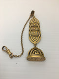 Antique Gold Filled Art Deco Watch Fob and Seal by Blackinton & Co.