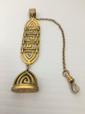 Antique Gold Filled Art Deco Watch Fob and Seal by Blackinton & Co.