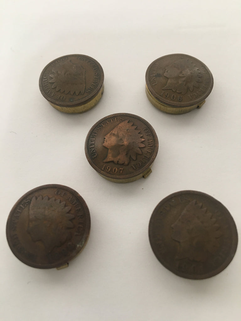 Indian Head Penny Button Covers