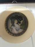 Miniature Hand-Painted French Painting