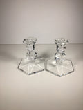 Remarkable Crystal Candlestick Holders by Val St. Lambert