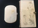 Antique Spanish Communion Book and Matching Coin Purse Set