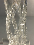 Beveled Crystal Perfume Bottle with Sterling Cap by Charles May c. 1915