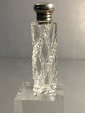 Beveled Crystal Perfume Bottle with Sterling Cap by Charles May c. 1915