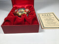 Festive Enamel Halcyon Days Pill Box Commemorating Christmas 2001
