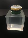 Enamel Pill Box with Floral Design Made by Alastor of England