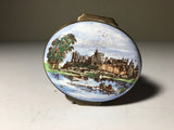 Crummles & Co. Enamel Pill Box Depicting Windsor Castle