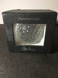 Awesome Crystal Golf Ball Paperweight by Oleg Cassini