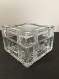 Stunning Cut Glass Crystal Trinket Box