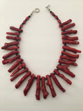 Handcrafted Coral Branch Necklace