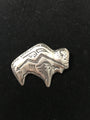 Sterling Silver Buffalo Pin by T. Singer