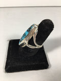 Wonderful Cloud Mountain Turquoise and Sterling Silver Ring