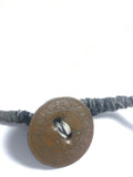 Handcrafted Naga Muti-Strand Beaded Necklace w/ 1920 British India Coin Closure