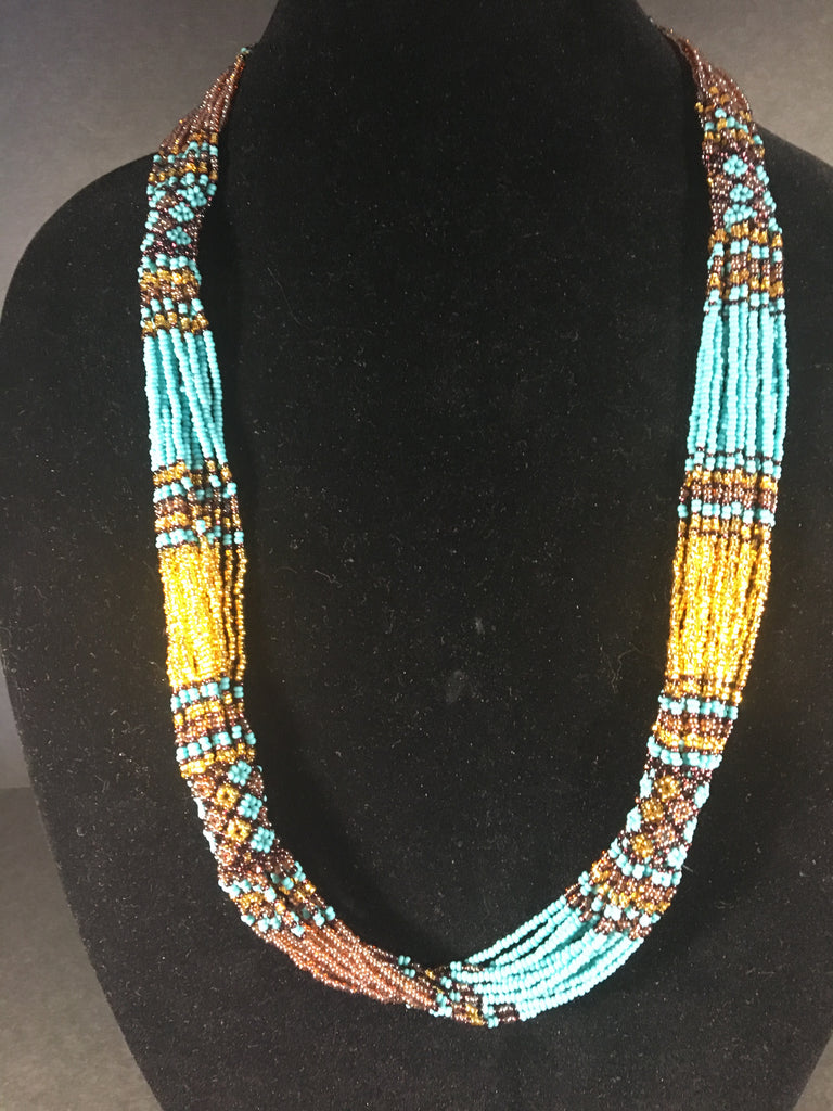 Vintage Handcrafted Native American Multi-Strand Necklace