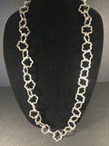 Mid Century Silver Plated Link Necklace