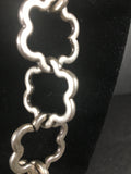 Mid Century Silver Plated Link Necklace