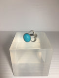 Stunning Sterling Silver Cloud Ring with Turquoise Stone