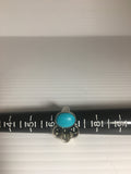 Stunning Sterling Silver Cloud Ring with Turquoise Stone