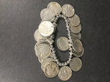 Awesome Buffalo Indian Head Coin Bracelet w/ Sterling Silver Band