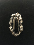 Beautiful Black Onyx and Sterling Silver Ring by Navajo Artist Jimmy Secatero