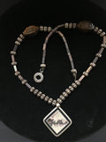 Lovely African Lepidolite Inlay Necklace