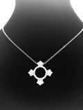 Swarovski Circle of Life Silver Cross Necklace
