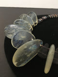 Vintage Glass Beads and Moonstone Necklace