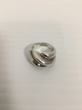 Tiffany & Co. Sterling Silver and 14K Gold Domed Ring - Size 6