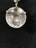Vintage Sterling Silver Pin/Pendant with Silhouette of Young Woman