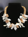 Wonderful Shell and Wooden Disc Necklace