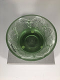 Remarkable Lalique Bougeoir Sylphide Vert Clair Bowl